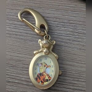 Gold Tigger Keychain Watch